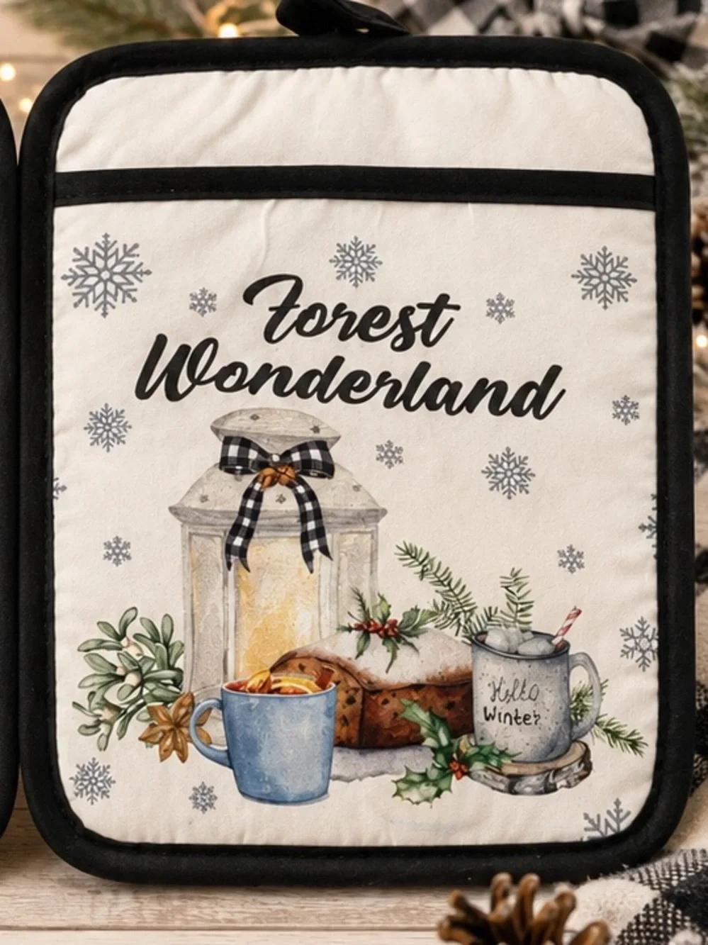 Forest Wonderland Holiday Potholder Set